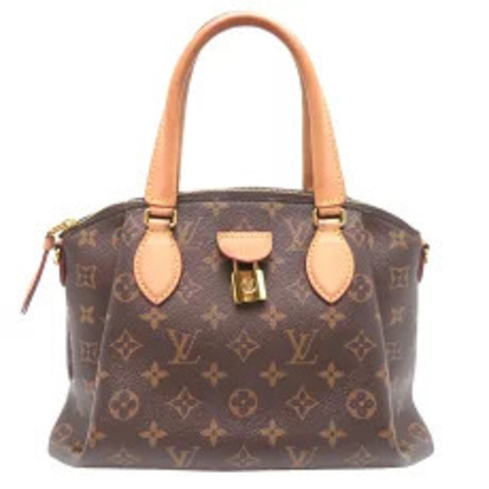 Louis Vuitton Rivoli Strap key Handbag Monogram Brown